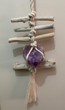 Load image into Gallery viewer, Rock on a Rope - Beach Wood with Amethyst